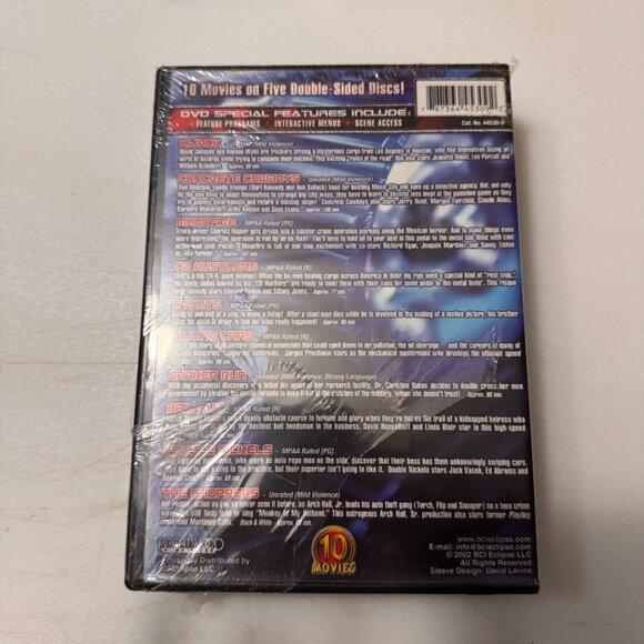 NEW SEALED Revved! 10 Movie Set Rare [DVD] Disc Movie - Picture 2 of 3